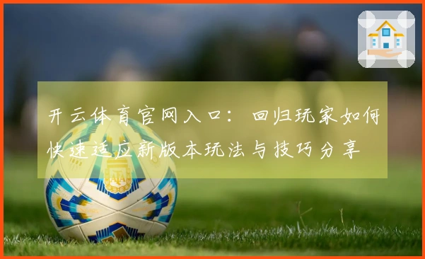 开云体育官网入口：回归玩家如何快速适应新版本玩法与技巧分享